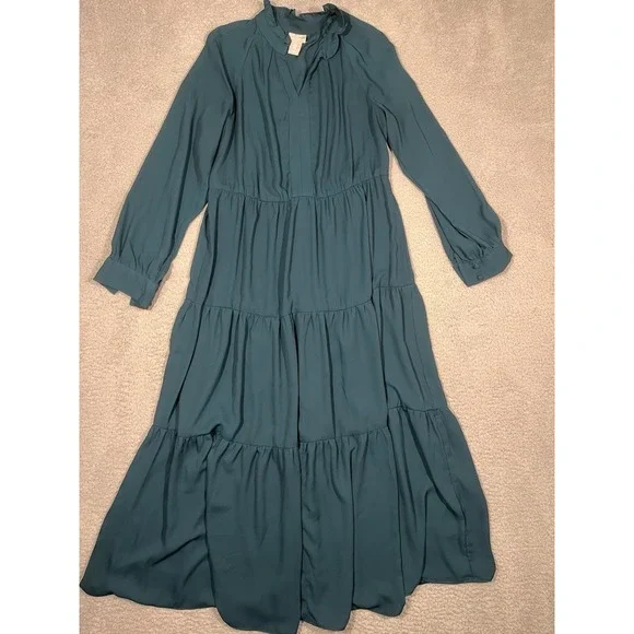Lucky Brand | Dresses | Lucky Brand Dress Prairie Long Tiered Medium M Sheer Green Polyester Maxi | Poshmark Lucky Brand | Dresses | Lucky Brand Dress Prairie Long Tiered Medium M Sheer Green Polyester Maxi | Poshmark